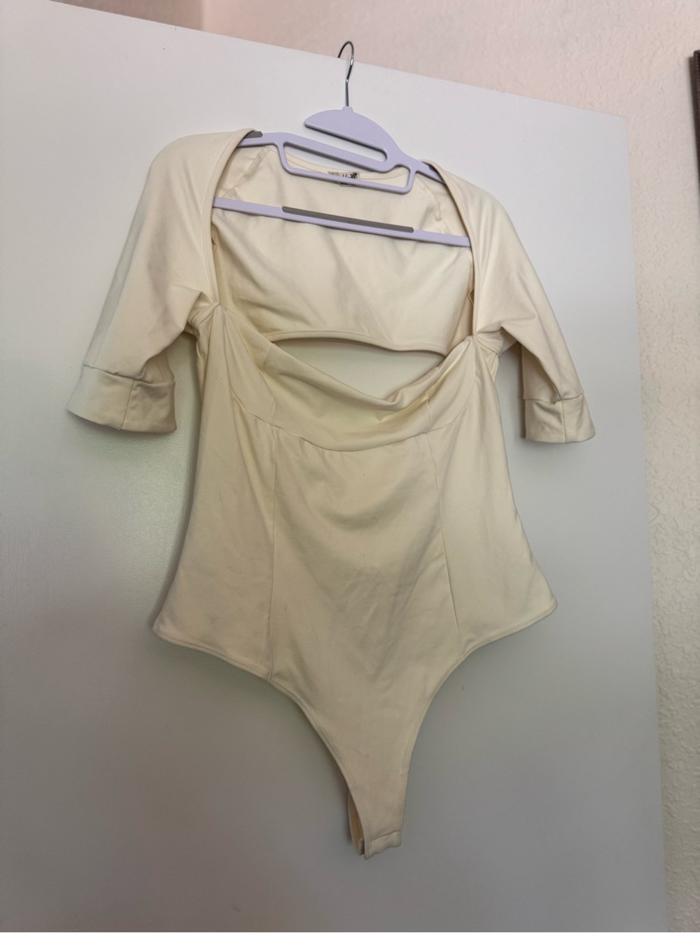 Free People Every Square Neck Bodysuit Large